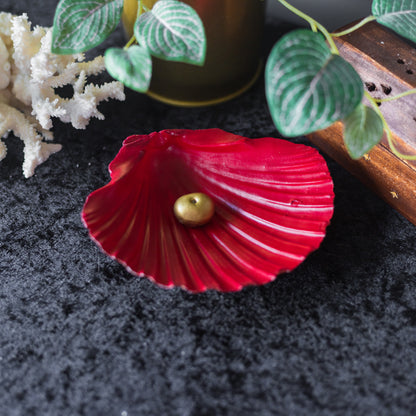Red and Gold Incense Holder